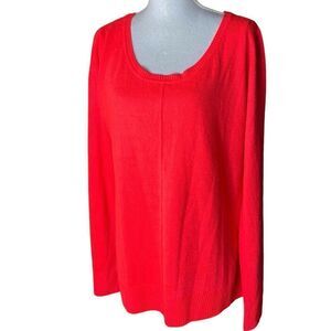 Nicki Minaj Womens Red Scoop Neckline Pullover Sweater Size XXXL